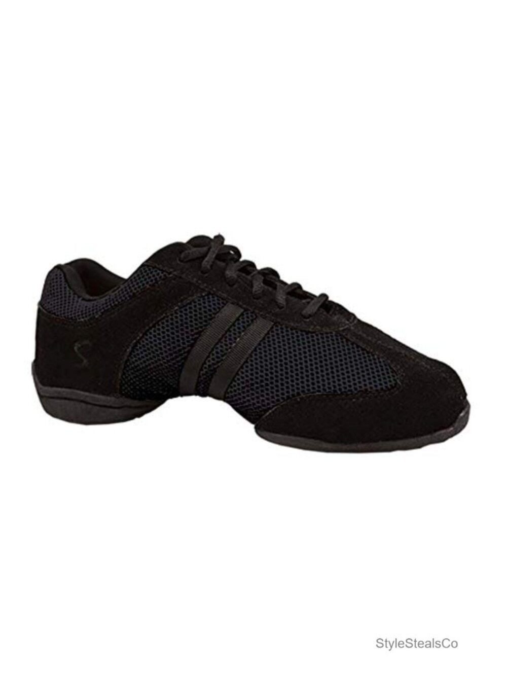 Dance Studio Split-Sole Sneakers Mesh Suede Leather Low Top